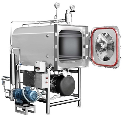 horizontal rectangular steam sterilizer hphv